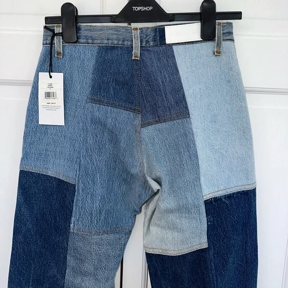 Re/Done Patchwork Amina Jeans in Indigo